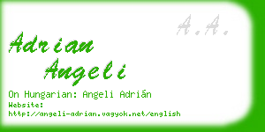 adrian angeli business card